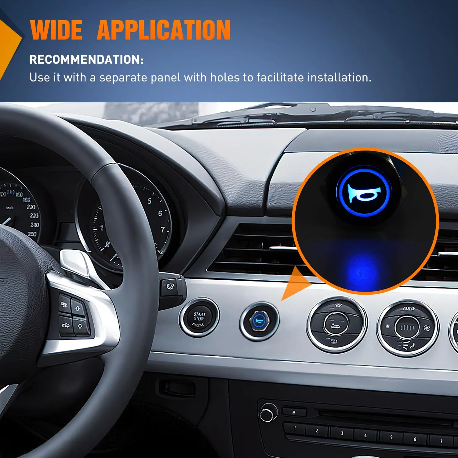16MM Raised Speaker Horn Momentary Push Button Switch