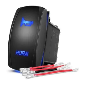 5Pin Laser On/Off Momentary Horn Rocker Switch Blue