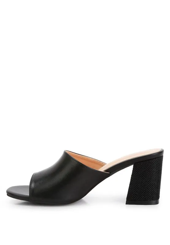 ADDIE Block Heel Slip On Sandals