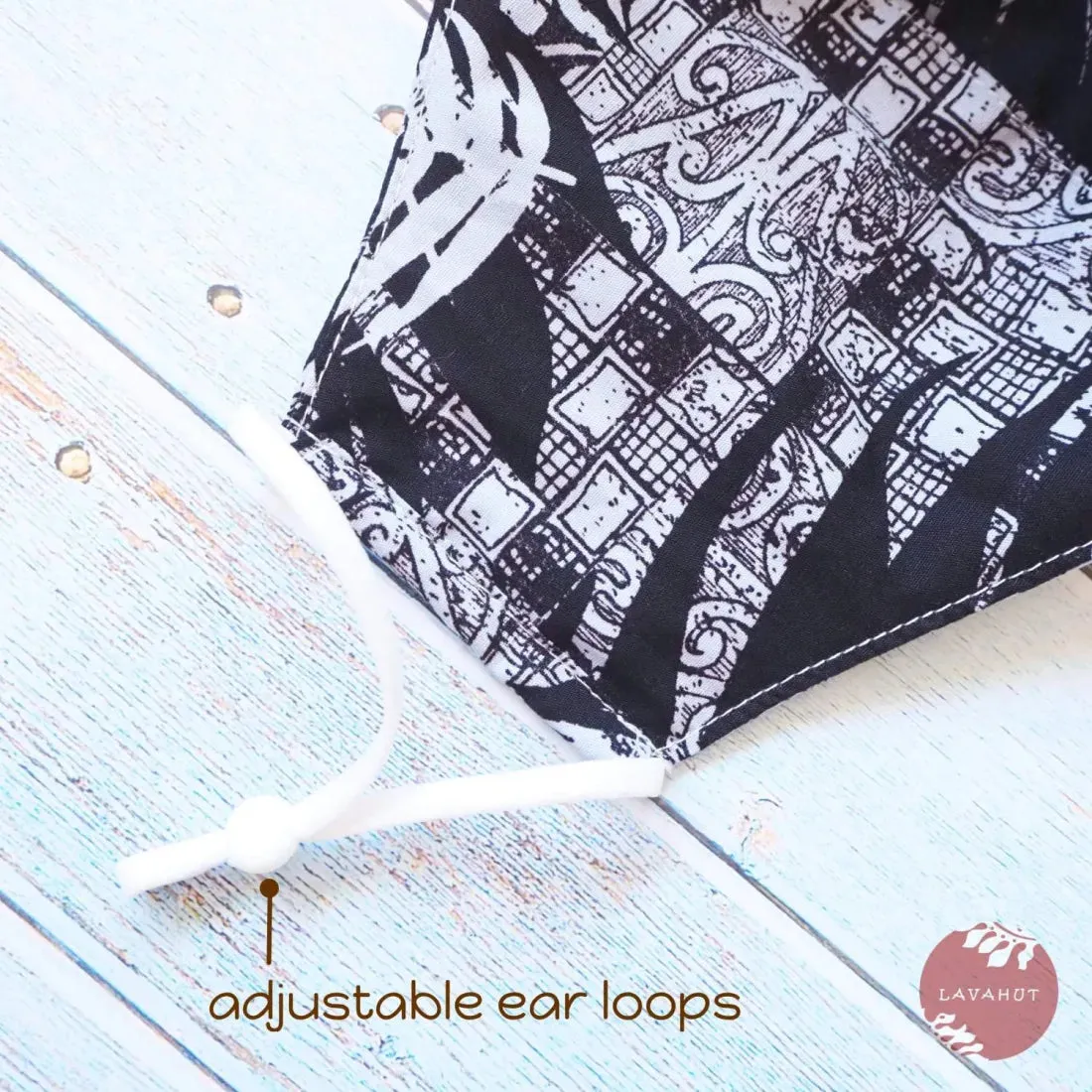 Adjustable Fashion Face Mask • Blue Haleakala