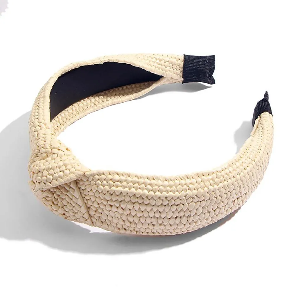 Astonishing Straw Knotted Headband