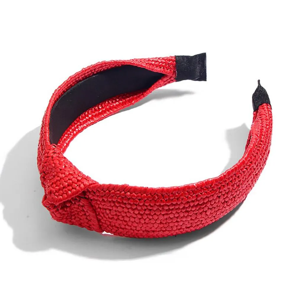 Astonishing Straw Knotted Headband