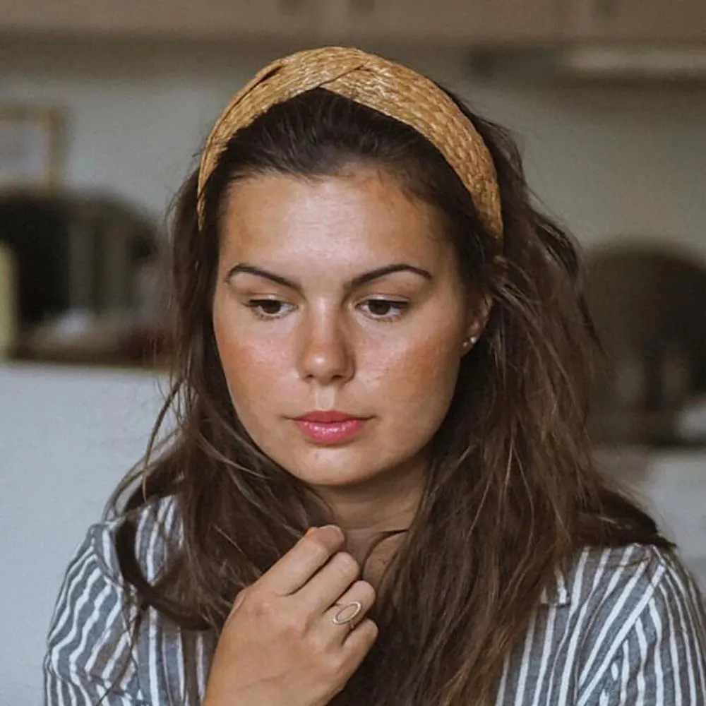 Astonishing Straw Knotted Headband