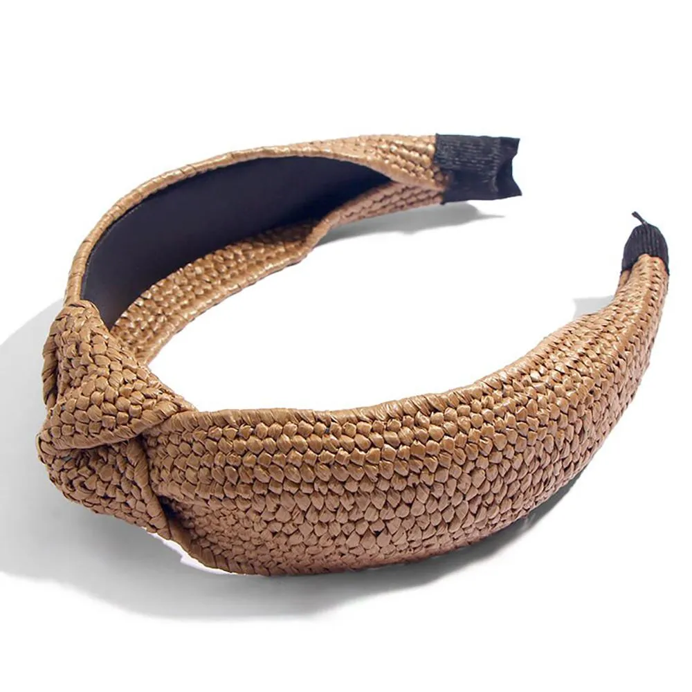 Astonishing Straw Knotted Headband