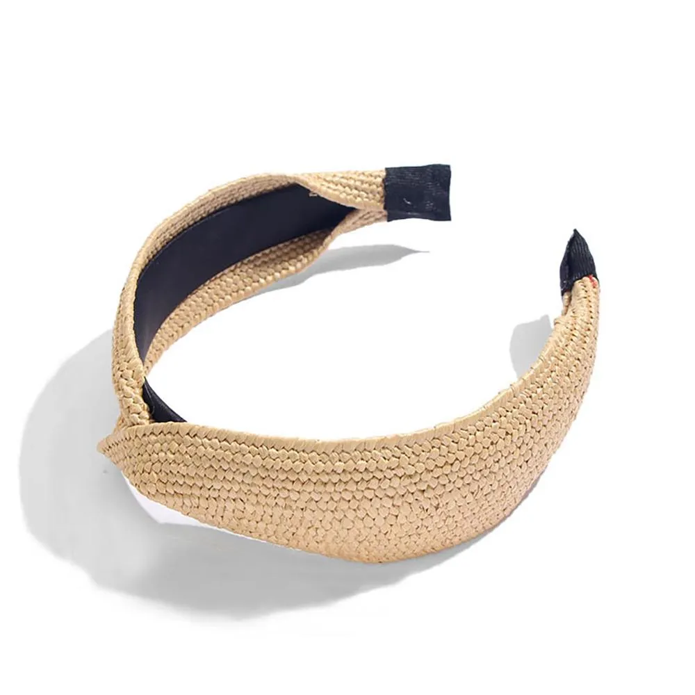 Astonishing Straw Knotted Headband