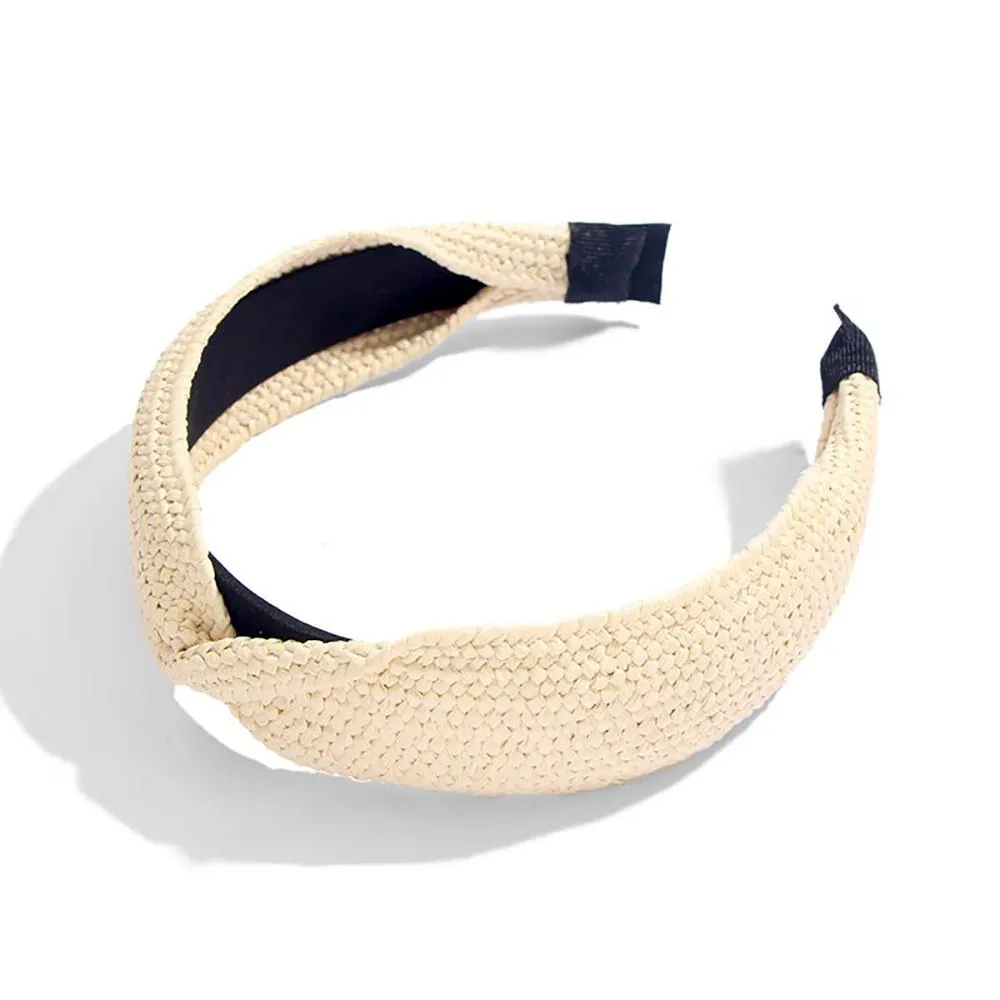 Astonishing Straw Knotted Headband