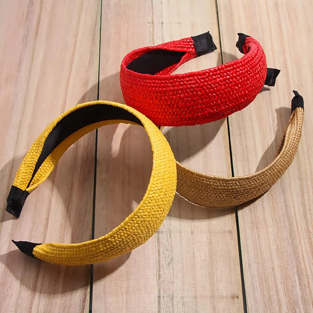 Astonishing Straw Knotted Headband