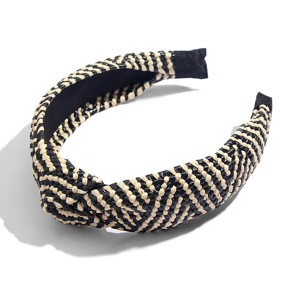 Astonishing Straw Knotted Headband