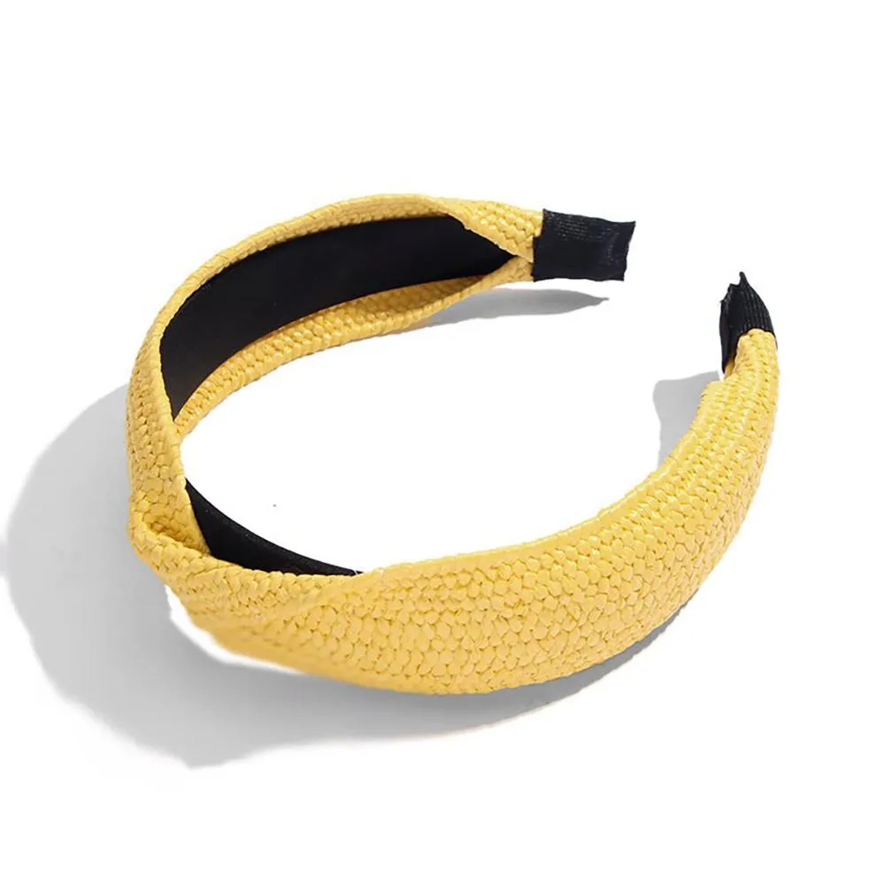 Astonishing Straw Knotted Headband