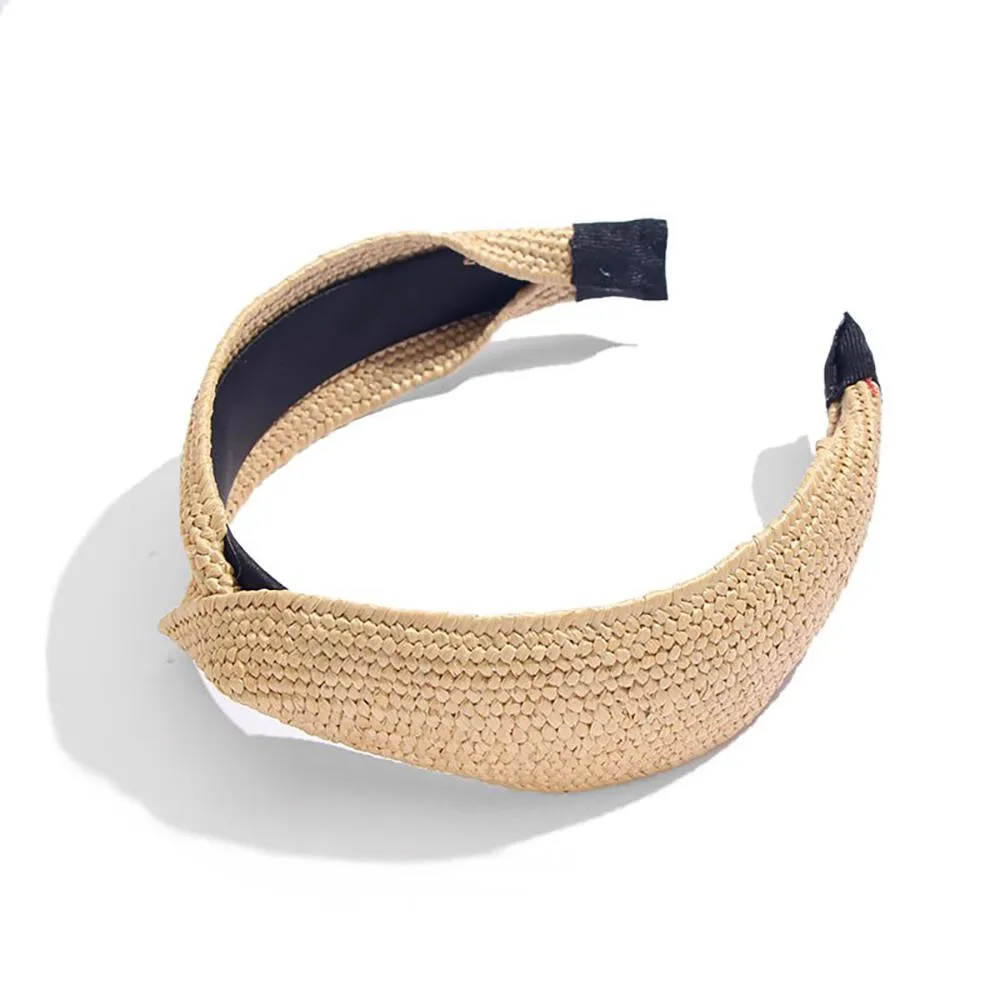 Astonishing Straw Knotted Headband