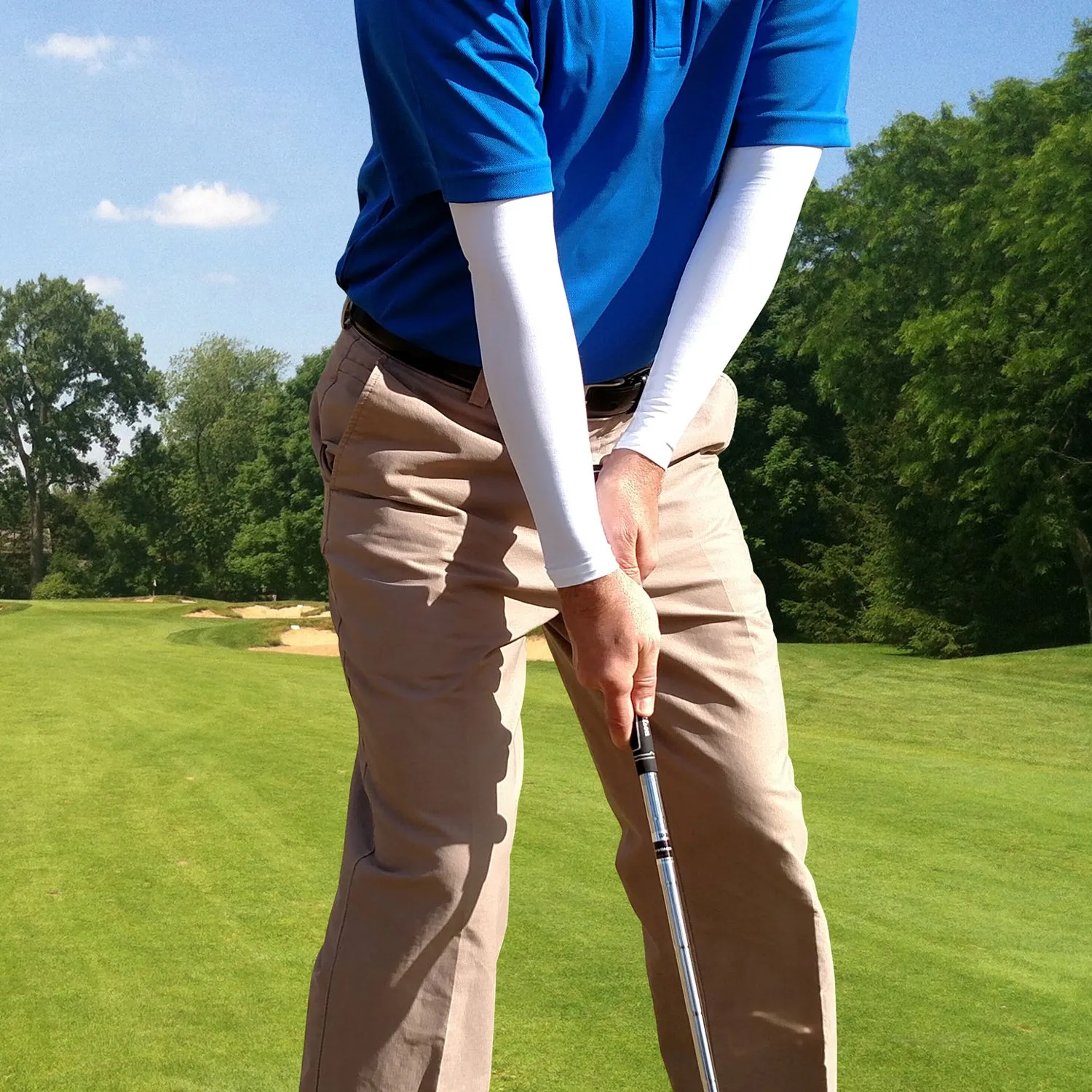 Black Full Arm Golf Sleeves