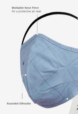 Blue Melange Check