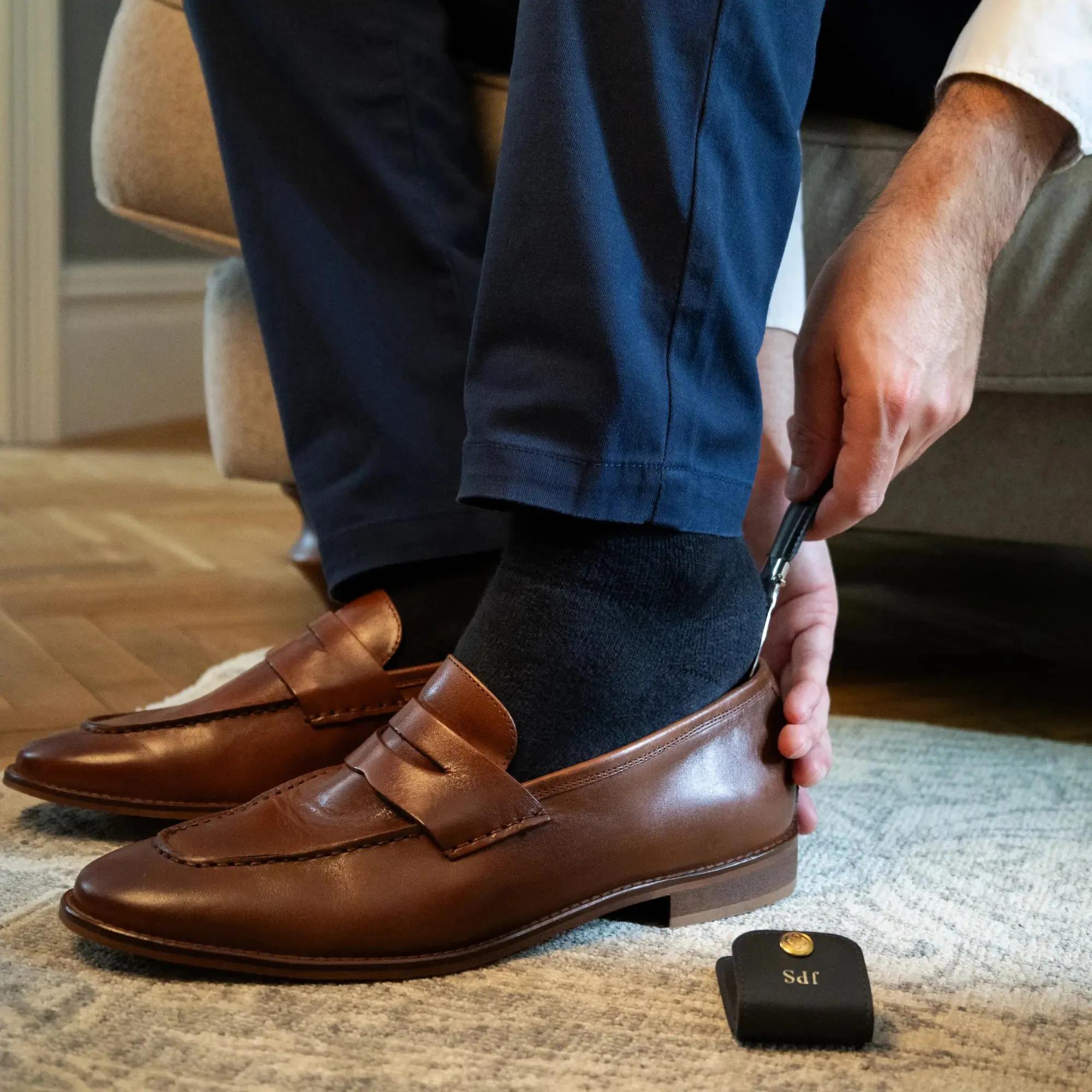 Bridle Hide Travel Shoe Horn