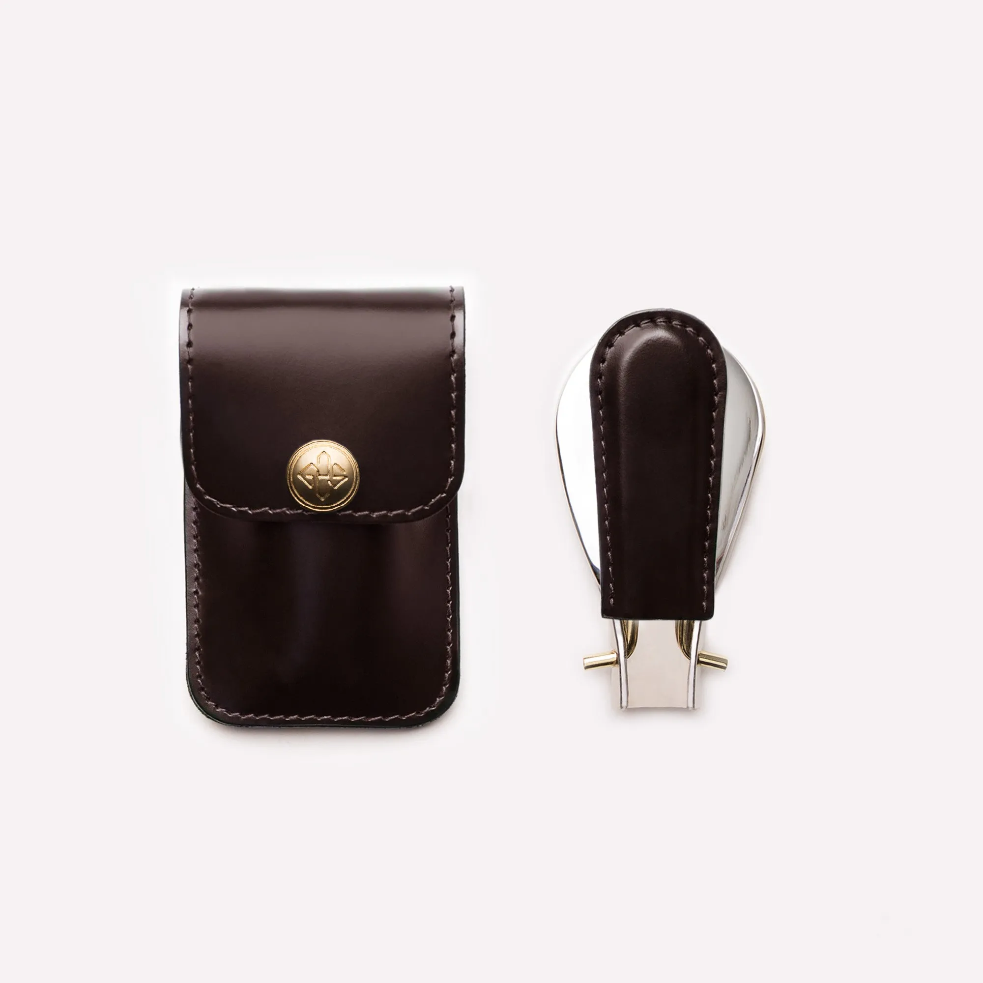 Bridle Hide Travel Shoe Horn