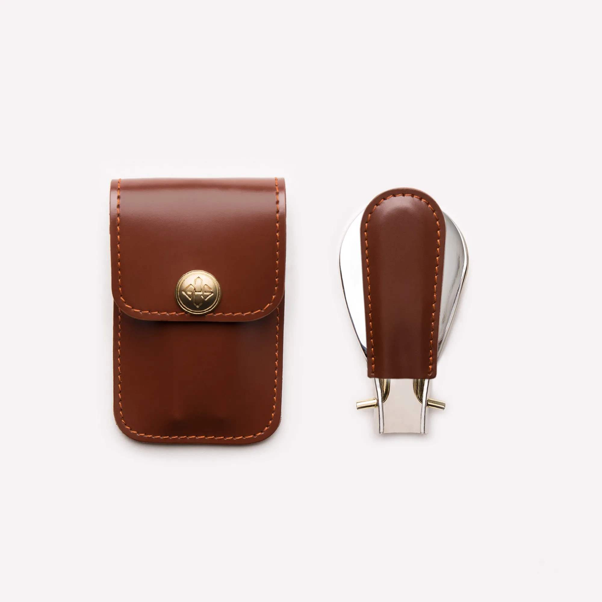 Bridle Hide Travel Shoe Horn