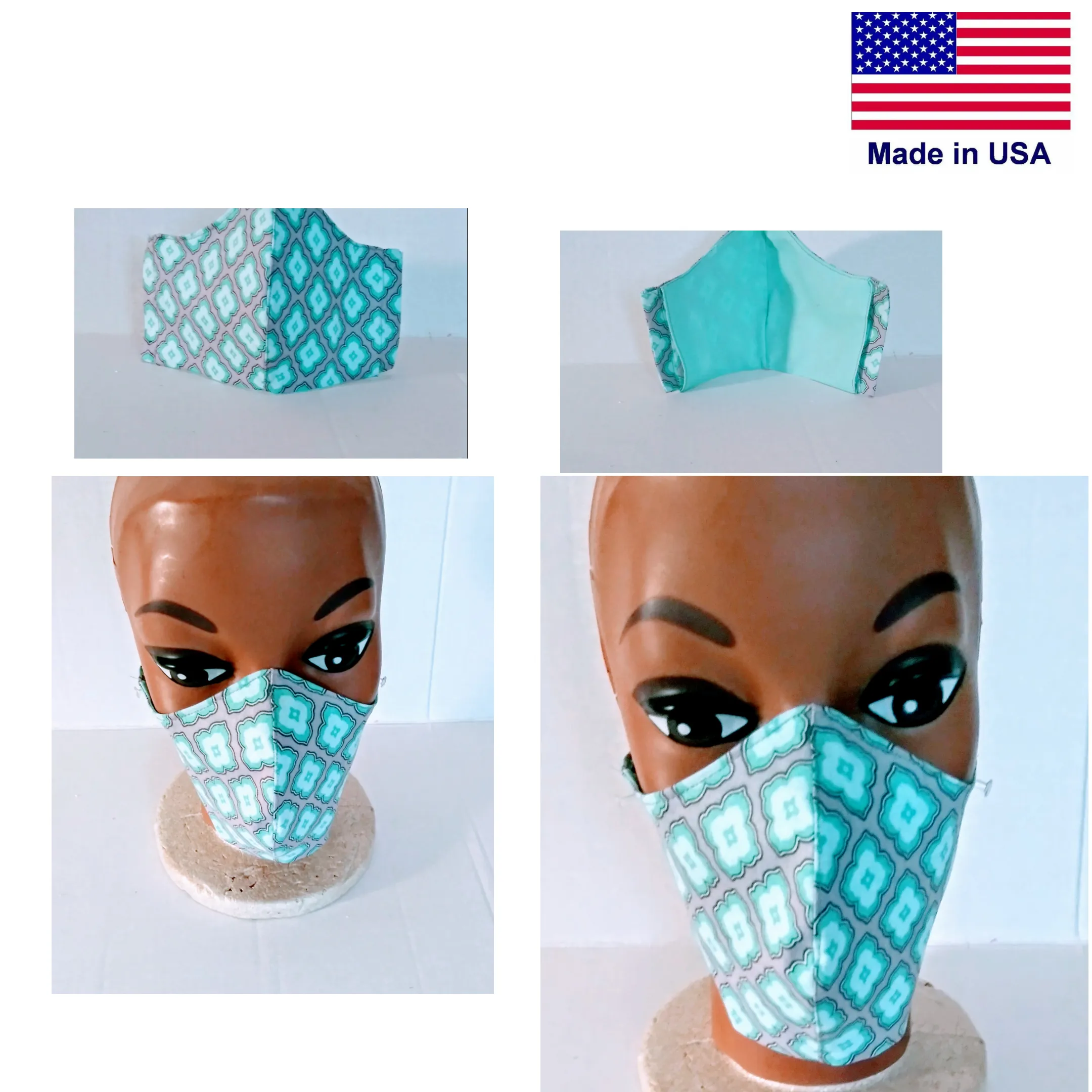 Cotton Fabric Mask - Washable & Reusable