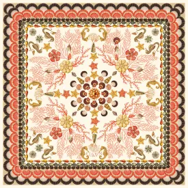 Cotton-Silk Scalloped Sanctuary Scarf