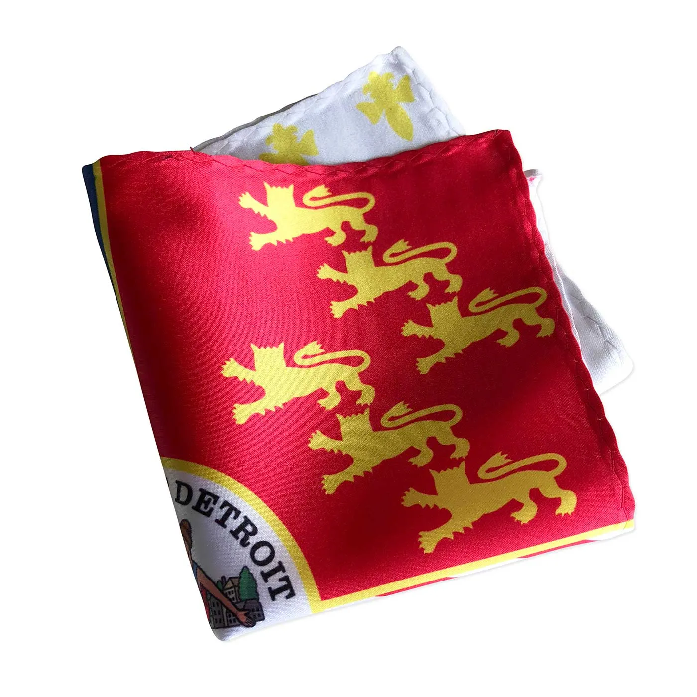 Detroit City Flag Pocket Square