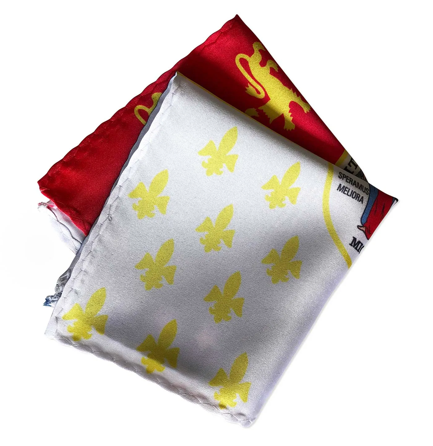 Detroit City Flag Pocket Square