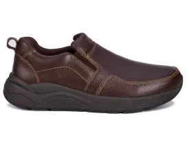 Drew Men's Match Brown Pebbled Leather