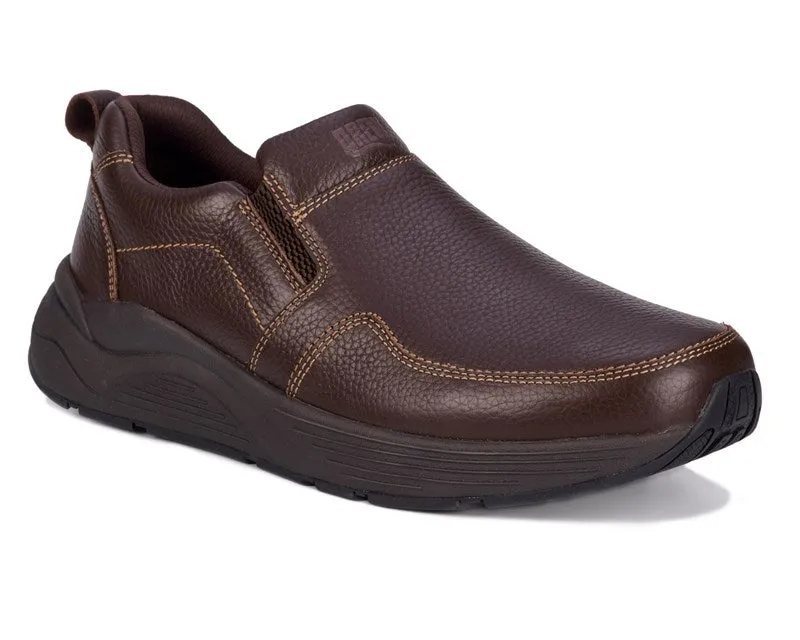 Drew Men's Match Brown Pebbled Leather