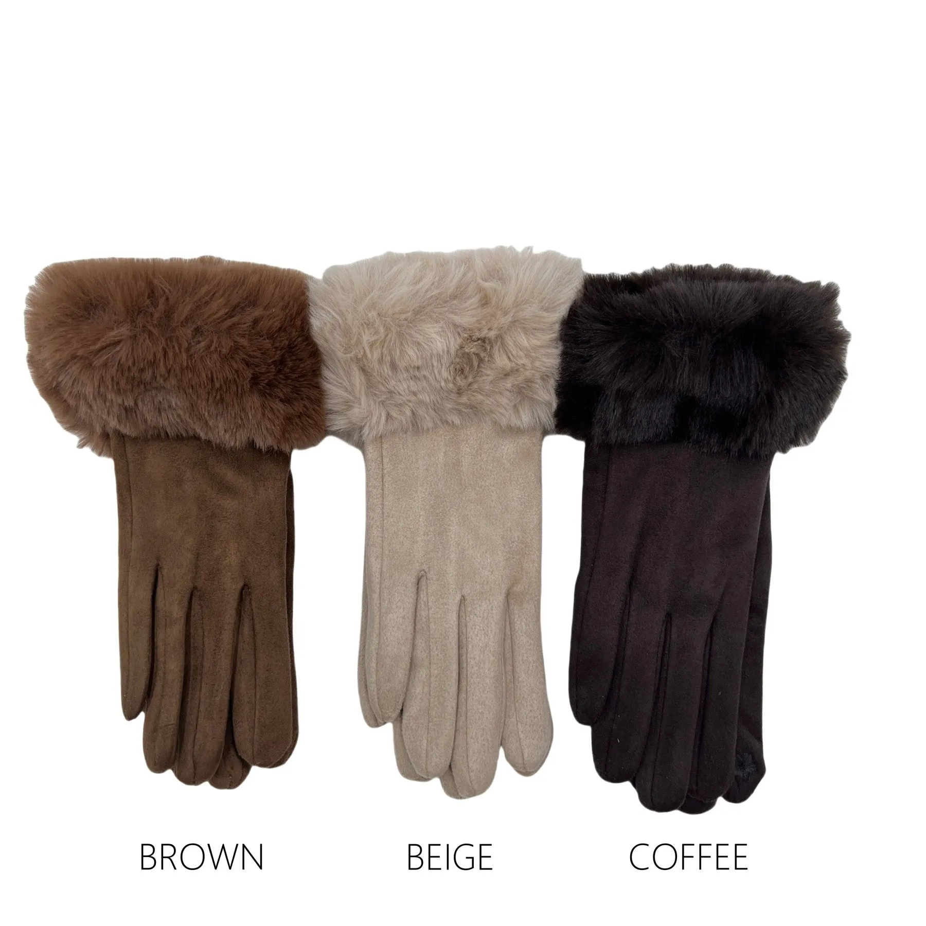 Fluffy Fur Cuff Glove