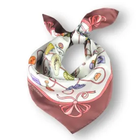 FRENCH SILK SCARF - ACCESSORIES - Marsala - 27x27"