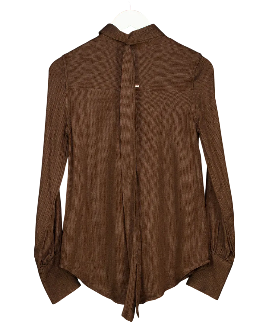 Holland Cooper Brown Heritage Shirt UK 6