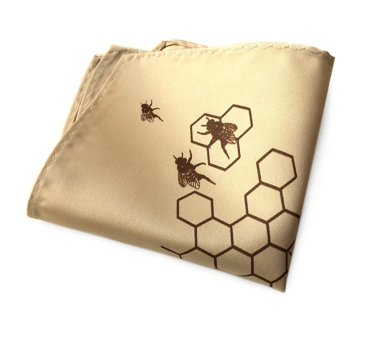 Honeybee Hive Pocket Square. "Oh Honey!"