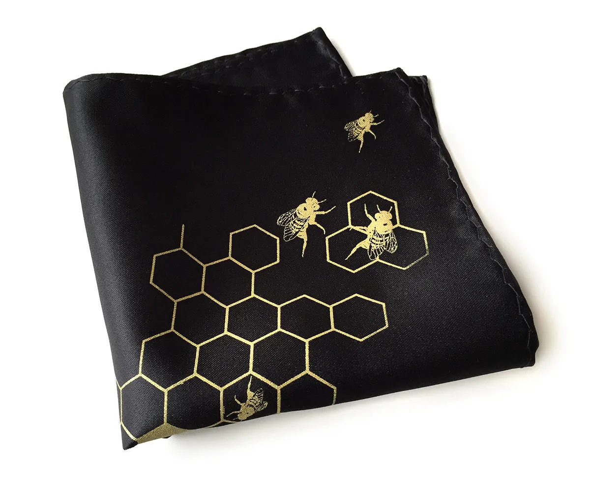 Honeybee Hive Pocket Square. "Oh Honey!"