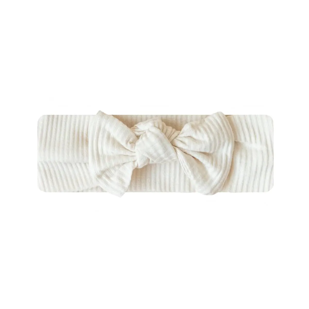 Kiin Baby Bamboo Stretch Bow Headband - Ivory