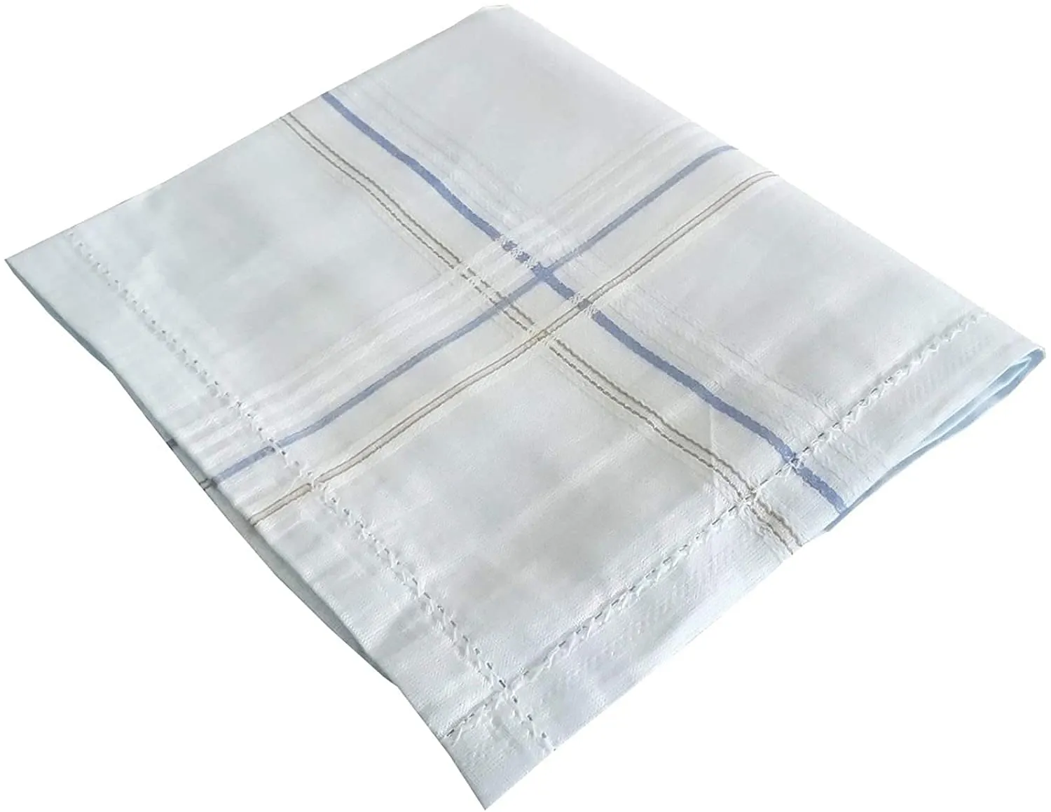 Kuber Industries Premium Cotton Men's Handkerchief|Pocket Hanky For Men|Neat Stiched With Printed Colors " 50x50 CM"|Pack of 6 (Light Multi)