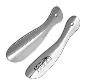 Metal Shoe Horn, 2 Pack- 7.5" Long- Perfect Shoe Horns for Men, Women, Kids - Travel Shoe Horn