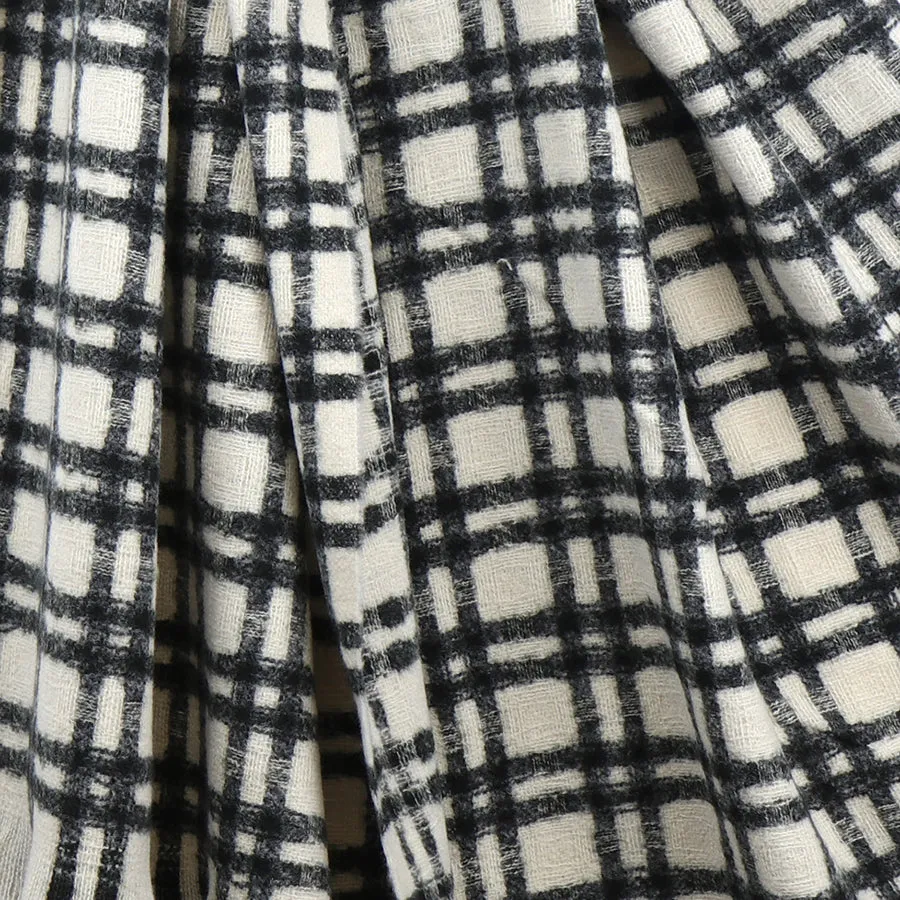 Monochrome Tile Scarf