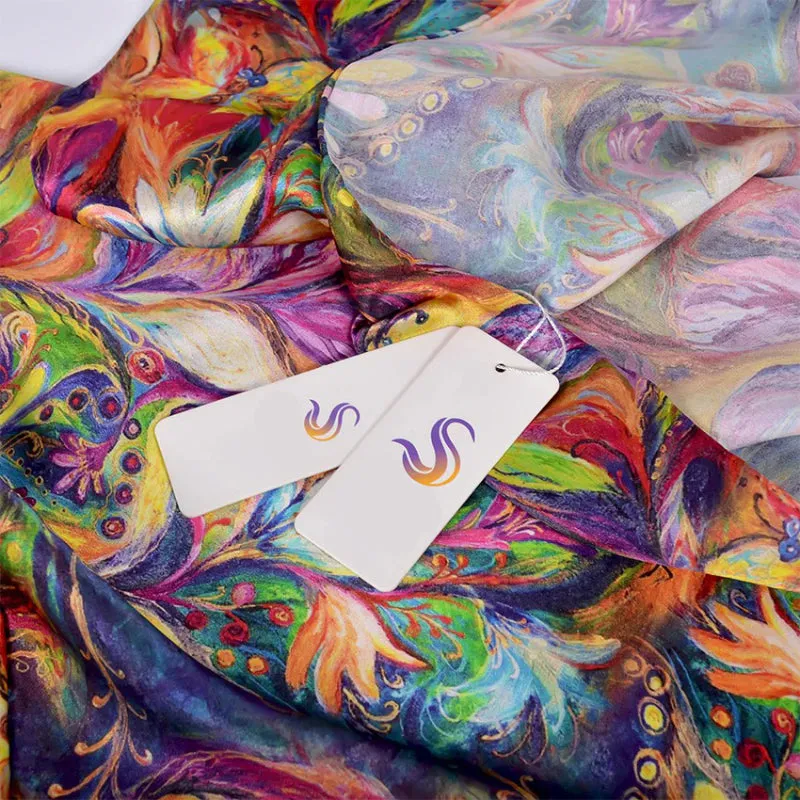 Multi-style Floral Fashion Pure Silk Shawl Scarf