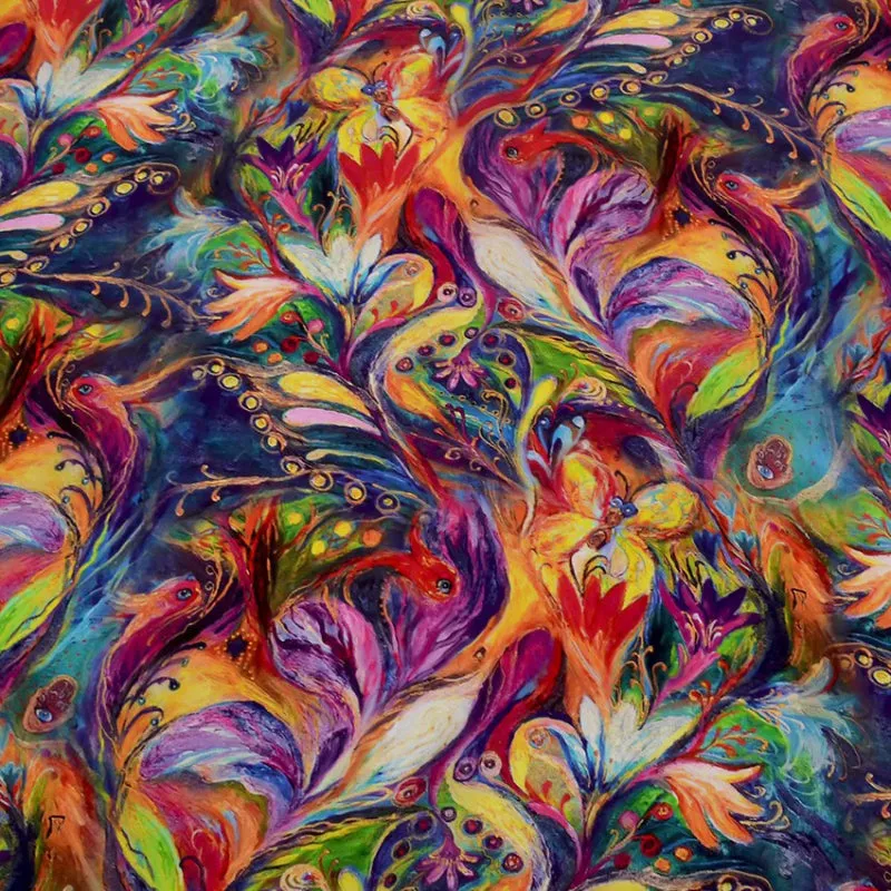 Multi-style Floral Fashion Pure Silk Shawl Scarf