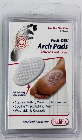 PediFix Pedi-GEL Arch Pads – Cushioning Support for Aching Arches