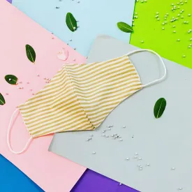 Pure Cotton Face Mask Online, Printed Stripes, for both Men & Women