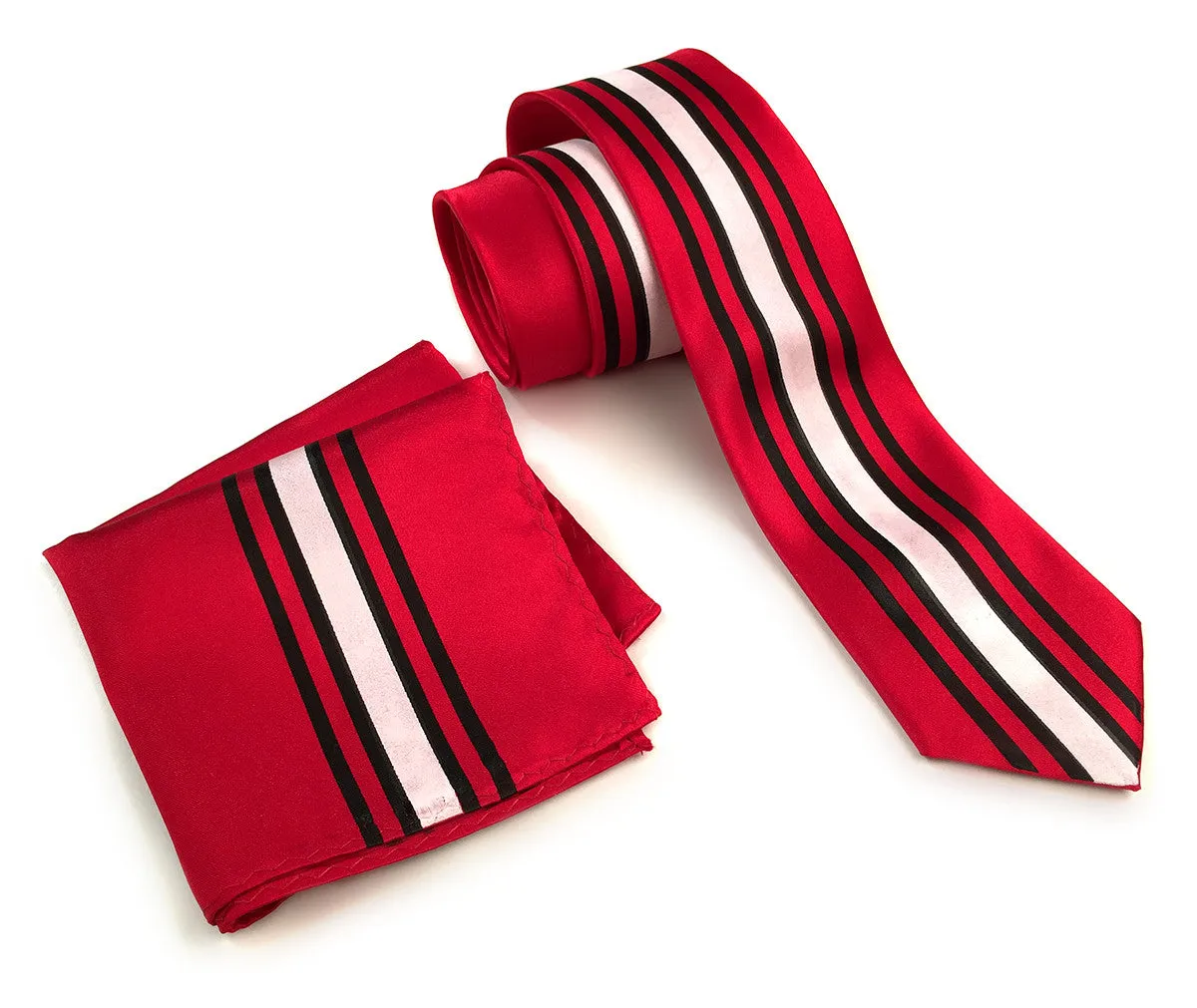 Racing Stripes: Scuderia Microfiber Pocket Square