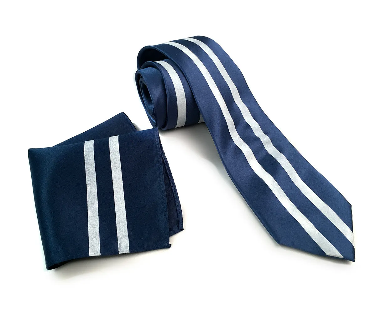 Racing Stripes: Side Oiler Microfiber Pocket Square