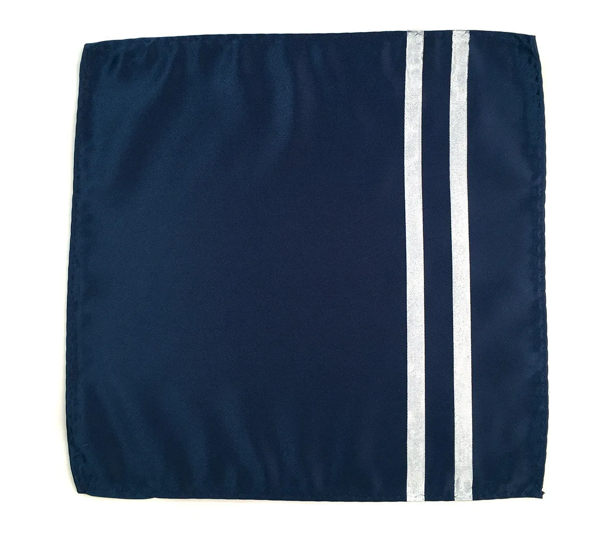 Racing Stripes: Side Oiler Microfiber Pocket Square