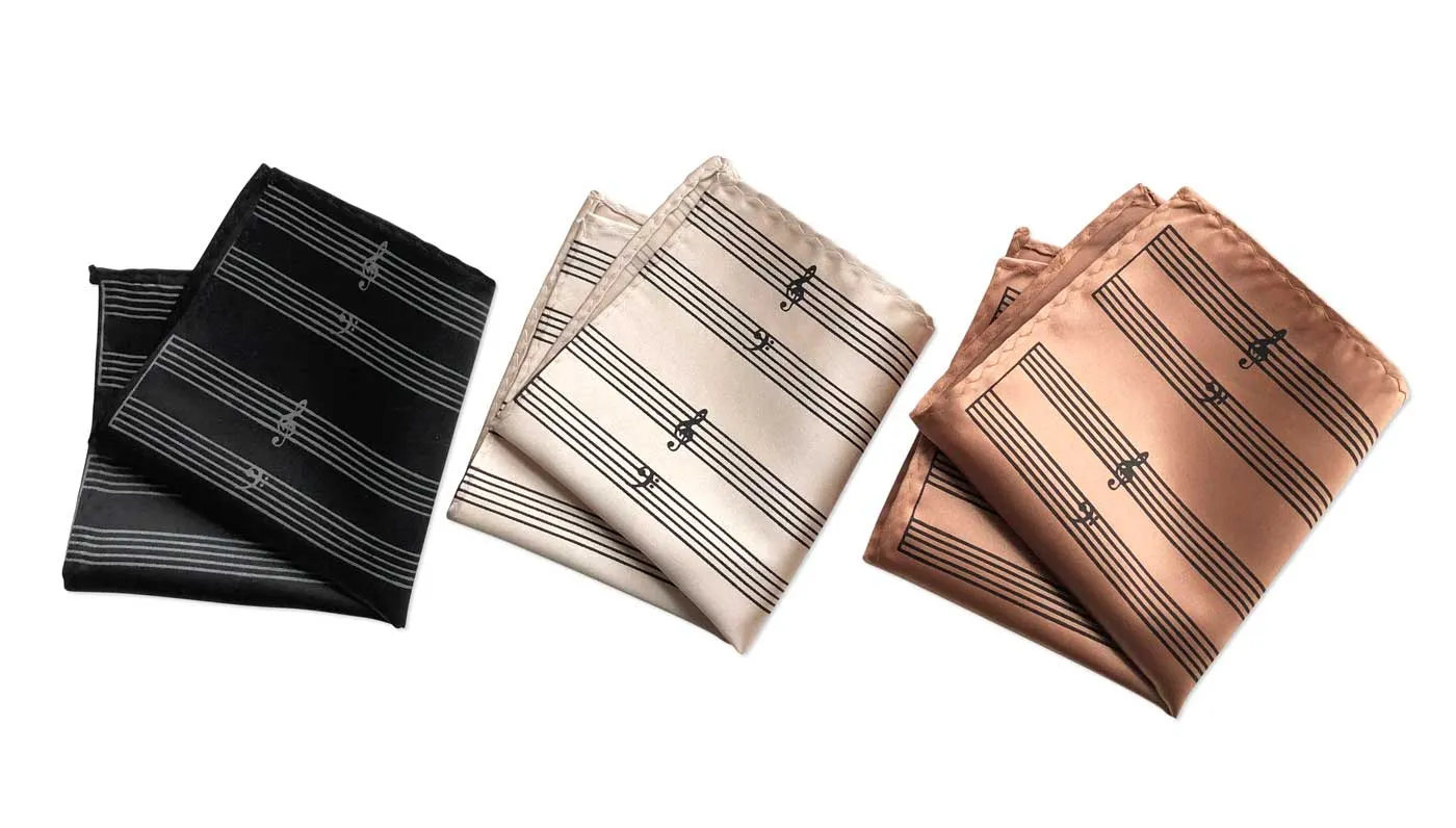 Sheet Music Pocket Square