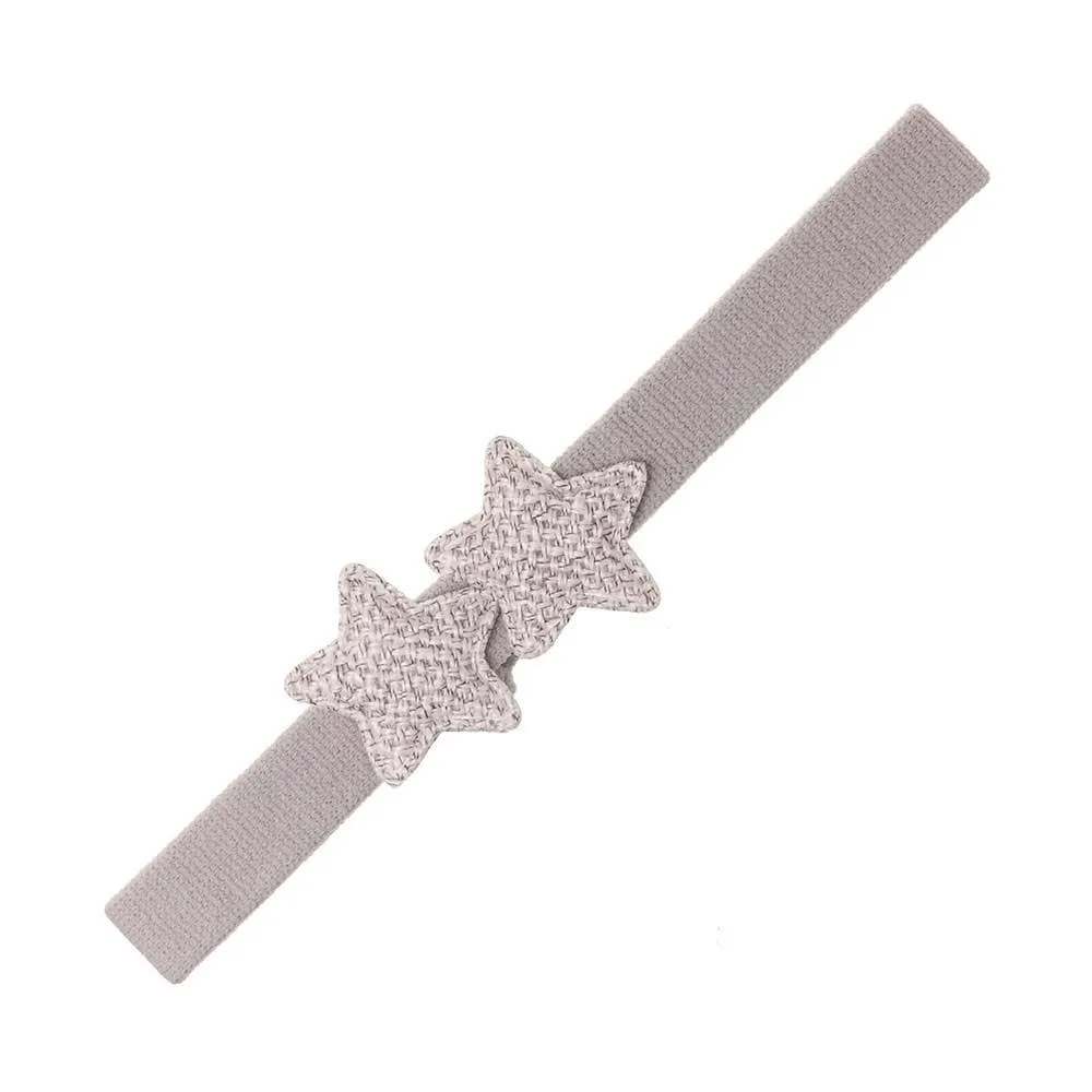Stars Stretch Headband - Light Grey