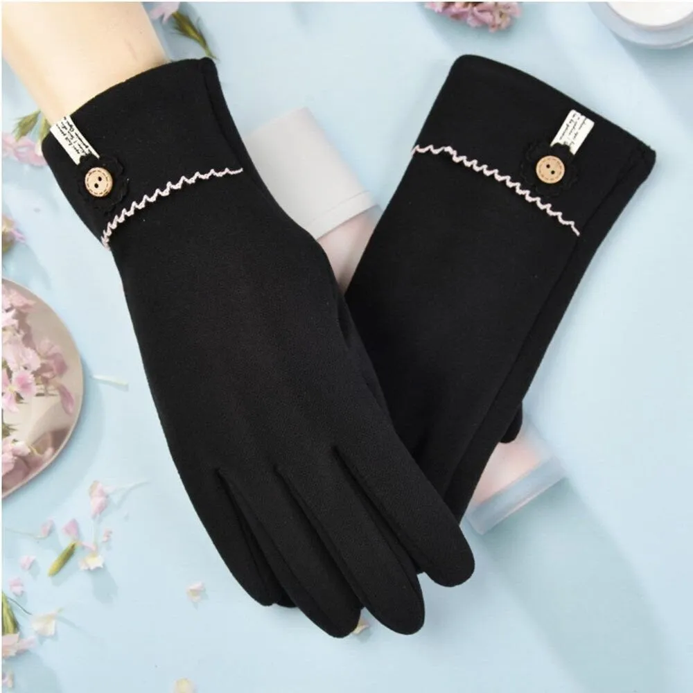 Touchscreen Cotton Gloves for Women - Stay Warm and Connected in Style