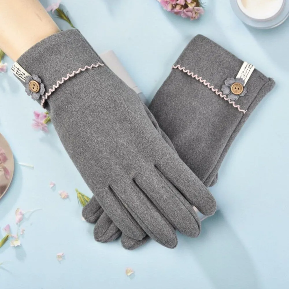 Touchscreen Cotton Gloves for Women - Stay Warm and Connected in Style