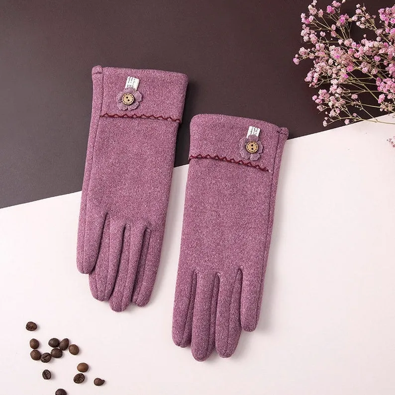 Touchscreen Cotton Gloves for Women - Stay Warm and Connected in Style