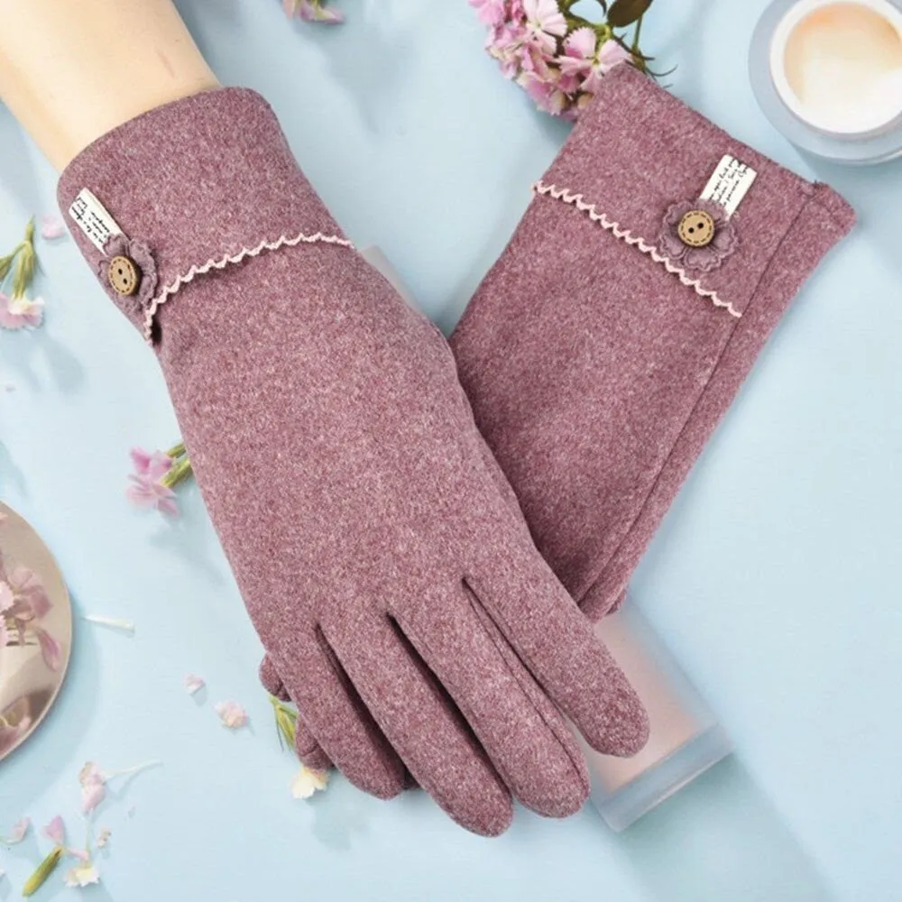 Touchscreen Cotton Gloves for Women - Stay Warm and Connected in Style