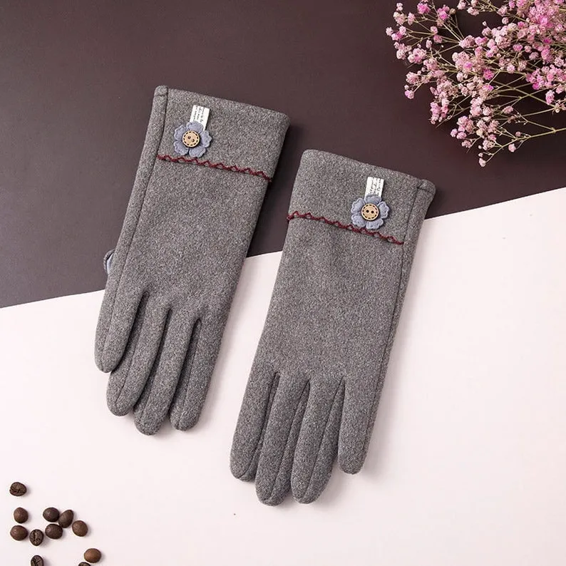 Touchscreen Cotton Gloves for Women - Stay Warm and Connected in Style