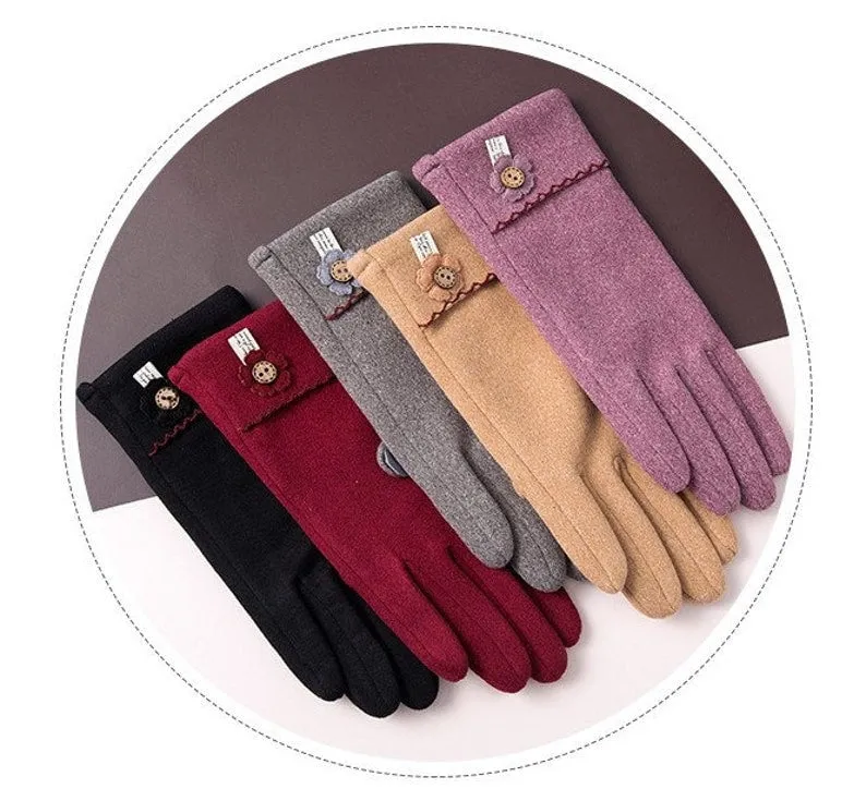 Touchscreen Cotton Gloves for Women - Stay Warm and Connected in Style