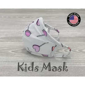 Washable Cotton Face Mask Kids size - Lollipops